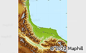 Physical Map of Gilan