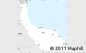Silver Style Simple Map of Gilan