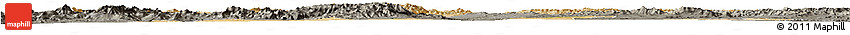 Satellite Horizon Map of Hamadan, darken, semi-desaturated