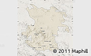 Shaded Relief Map of Hamadan, lighten