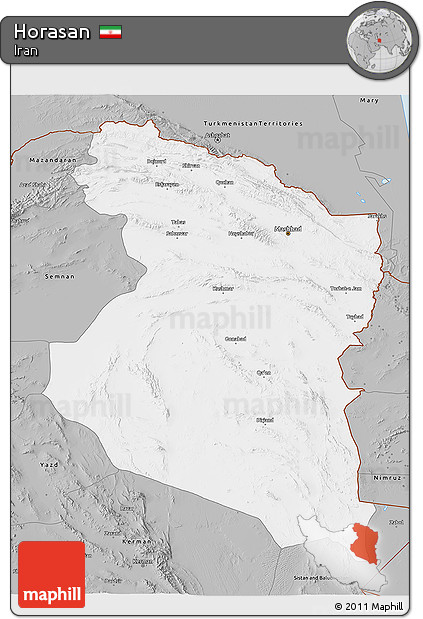 Gray 3D Map of Horasan
