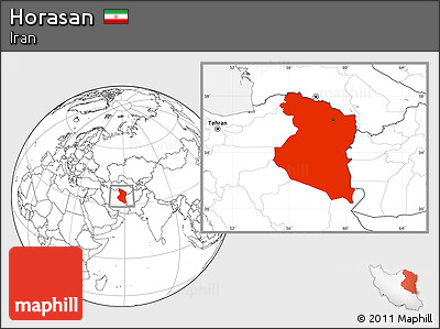 Blank Location Map of Horasan