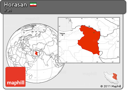 Blank Location Map of Horasan