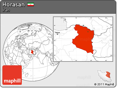 Blank Location Map of Horasan