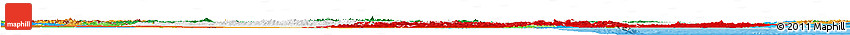 Flag Horizon Map of Iran, political outside