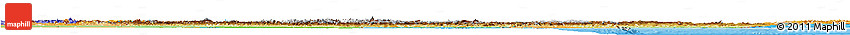 Physical Horizon Map of Iran, political shades outside