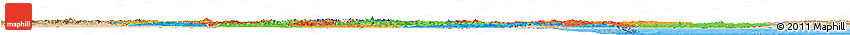 Political Horizon Map of Iran, satellite outside, bathymetry sea