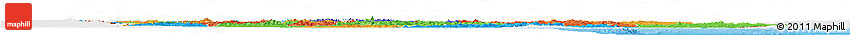Political Horizon Map of Iran, single color outside, shaded relief sea