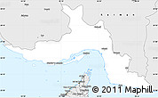 Silver Style Simple Map of Hormozgan