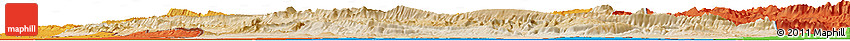 Satellite Horizon Map of Ilam, political outside