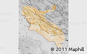 Satellite Map of Ilam, desaturated