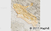 Satellite Map of Ilam, semi-desaturated