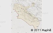 Shaded Relief Map of Ilam, lighten, semi-desaturated