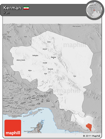 Gray 3D Map of Kerman