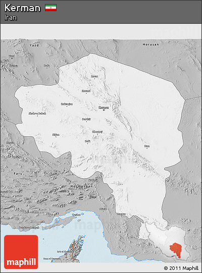 Gray 3D Map of Kerman