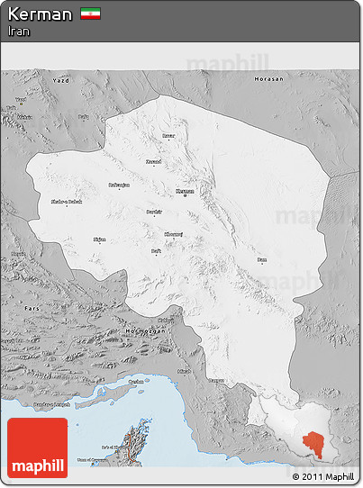 Gray 3D Map of Kerman