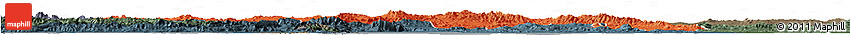 Political Horizon Map of Kerman, darken, semi-desaturated