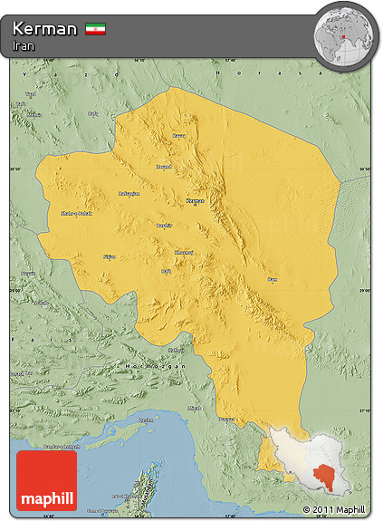 Savanna Style Map of Kerman