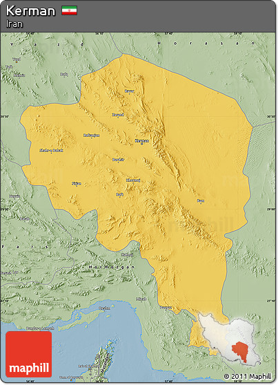 Savanna Style Map of Kerman