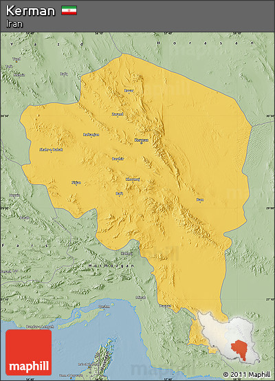 Savanna Style Map of Kerman
