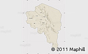 Shaded Relief Map of Kerman, cropped outside