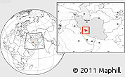 Blank Location Map of Kohgiluyeh & Boyer Ahmad, highlighted country, within the entire country