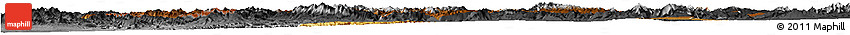 Physical Horizon Map of Kordestan, darken, desaturated