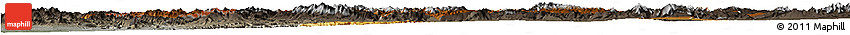 Physical Horizon Map of Kordestan, darken, semi-desaturated