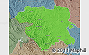 Political Map of Kordestan, semi-desaturated