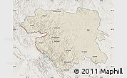 Shaded Relief Map of Kordestan, lighten