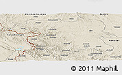 Shaded Relief Panoramic Map of Kordestan