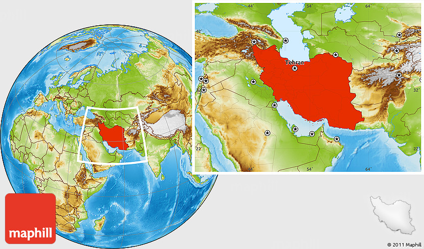 persia world map