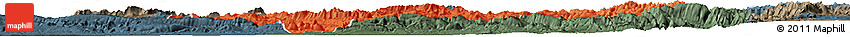 Political Horizon Map of Lorestan, darken, semi-desaturated