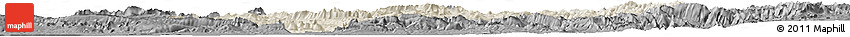 Shaded Relief Horizon Map of Lorestan, darken, desaturated