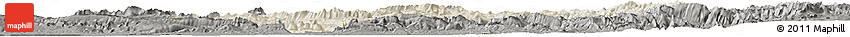 Shaded Relief Horizon Map of Lorestan, darken, semi-desaturated