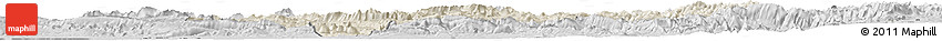 Shaded Relief Horizon Map of Lorestan, desaturated