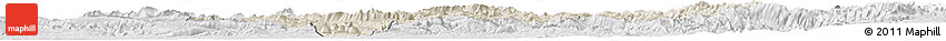 Shaded Relief Horizon Map of Lorestan, lighten, desaturated