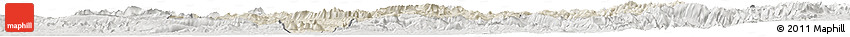 Shaded Relief Horizon Map of Lorestan, lighten, semi-desaturated