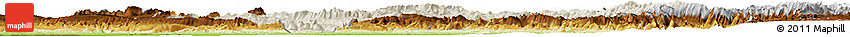 Shaded Relief Horizon Map of Lorestan, physical outside