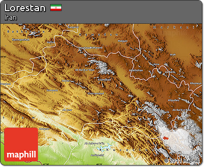 Physical Map of Lorestan