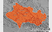 Political Map of Lorestan, desaturated