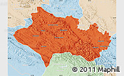 Political Map of Lorestan, lighten