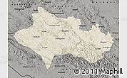 Shaded Relief Map of Lorestan, darken, semi-desaturated