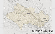 Shaded Relief Map of Lorestan, lighten, semi-desaturated