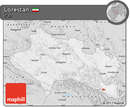 Silver Style Map of Lorestan