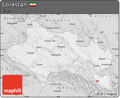 Silver Style Map of Lorestan