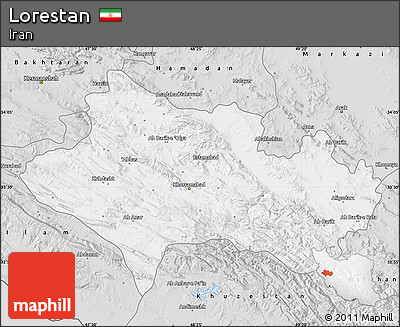 Silver Style Map of Lorestan