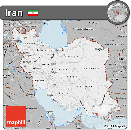 Gray Map of Iran