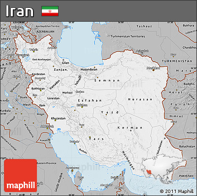 Gray Map of Iran