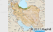 Satellite Map of Iran, shaded relief outside